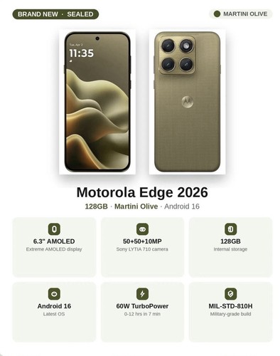 Motorola moto edge - moto, 2026